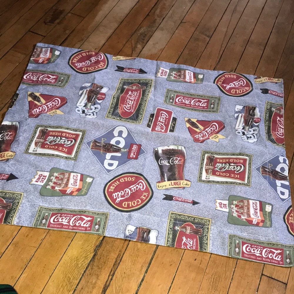 Coca Cola Vintage Logo Pillowcase in Red, White, Green